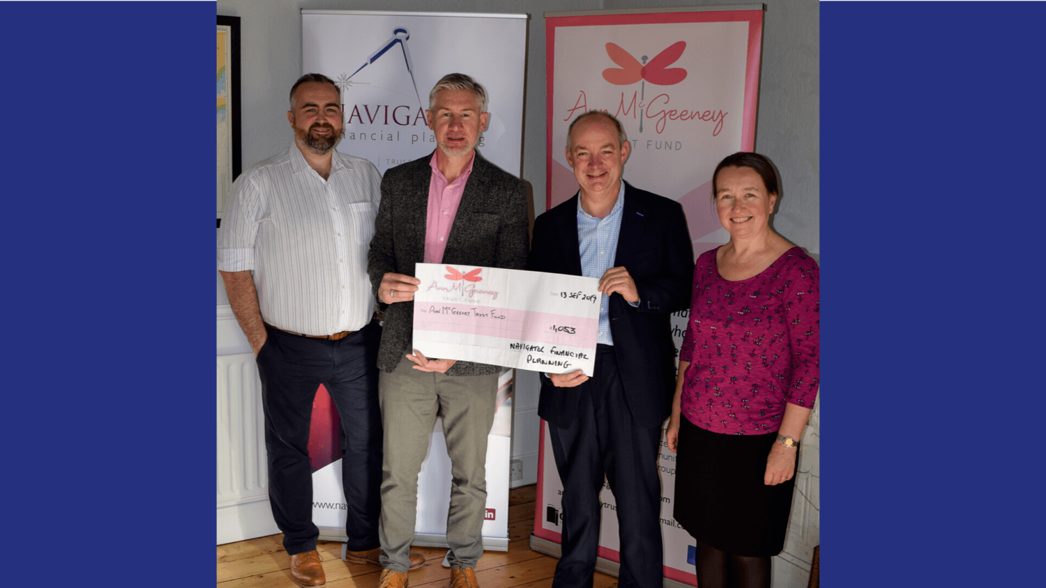 Navigator Financial Planning celebrate 15th Birthday with a donation to the local community